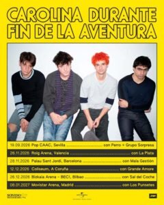 Carolina Durante anuncian sus teloneros en su gira “Fin de la aventura”